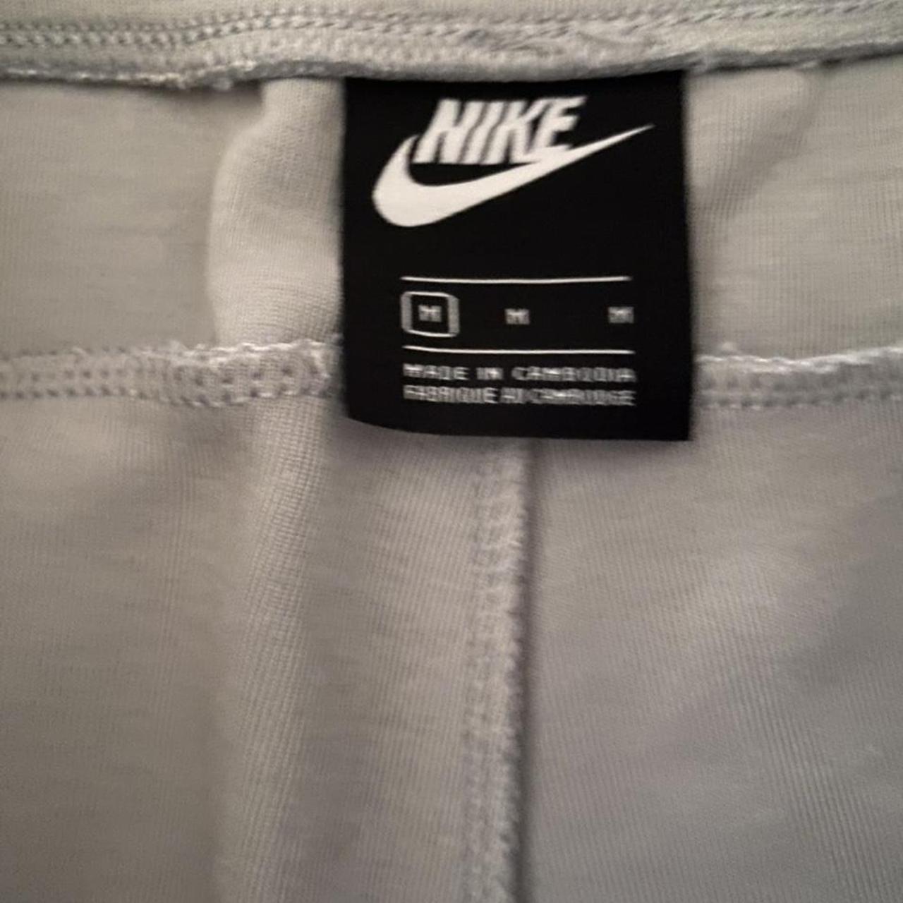 Nike tech fleece platinum tracksuit grey/white... - Depop
