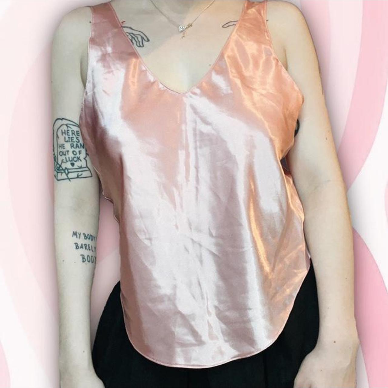 Product Image 1 - baby pink silk lingerie top