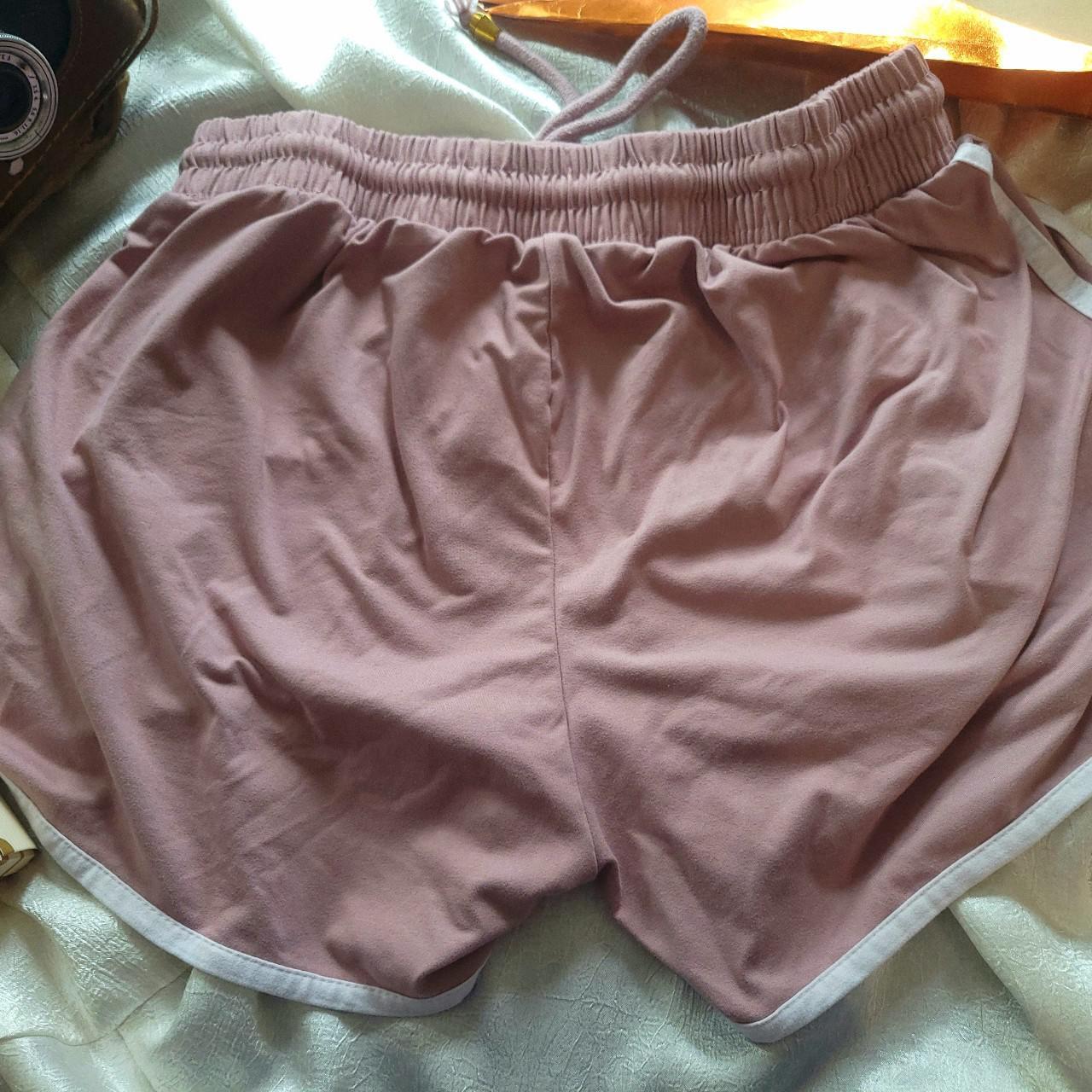 Women's Pink and White Shorts | Depop