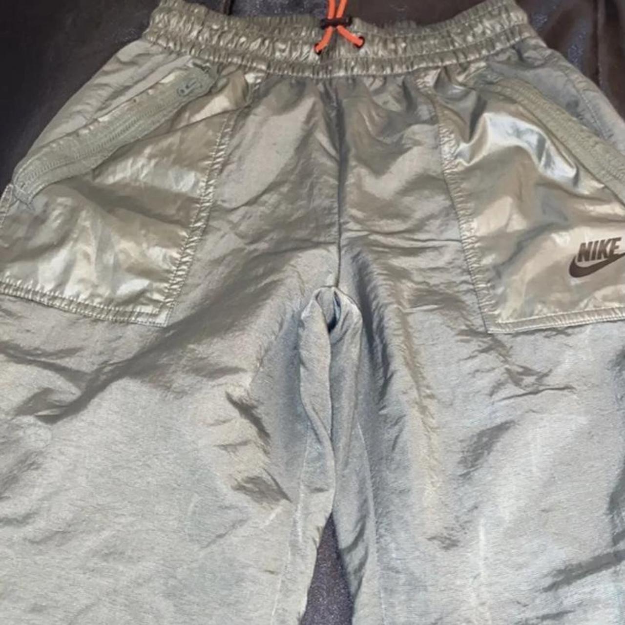 Nike olive green joggers in xs great condition Depop