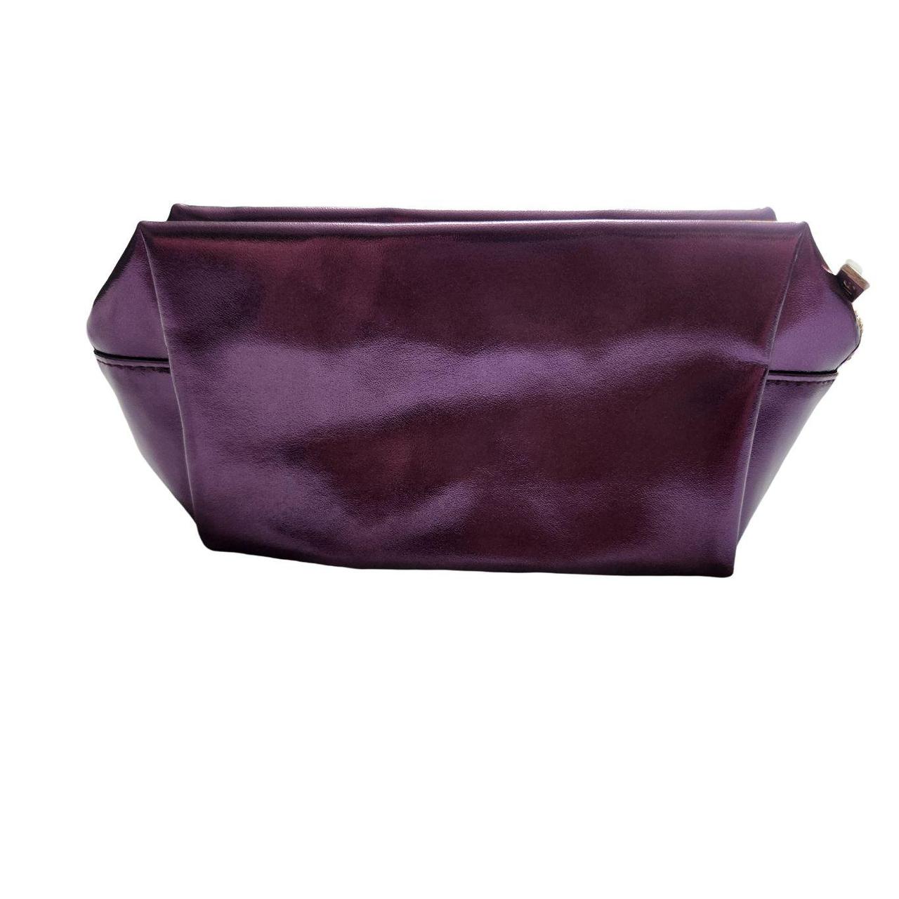 Product Image 2 - •Shiny metallic purple makeup bag