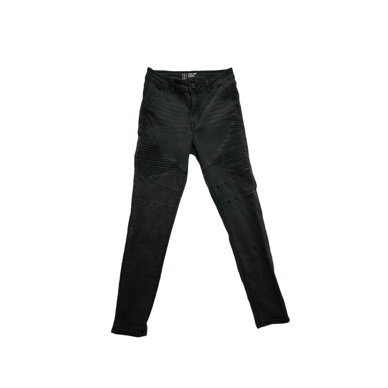 Product Image 1 - •faded black jeans
•moto design
•high rise
•skinny

Approximate