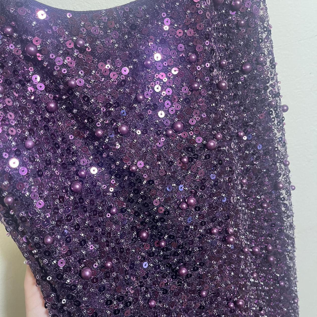 Embellished purple mini dress from Oh Polly. Super... - Depop