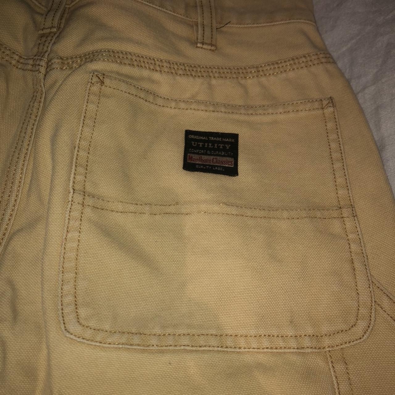 Marlboro Yellow straight Leg jeans Solid pair... - Depop