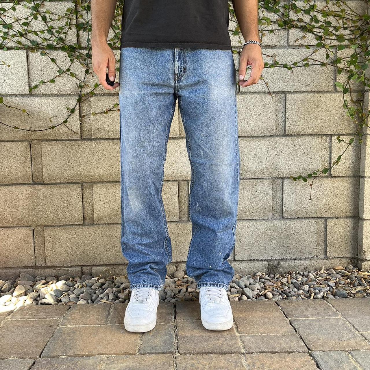 Men's Faded Straight Jeans