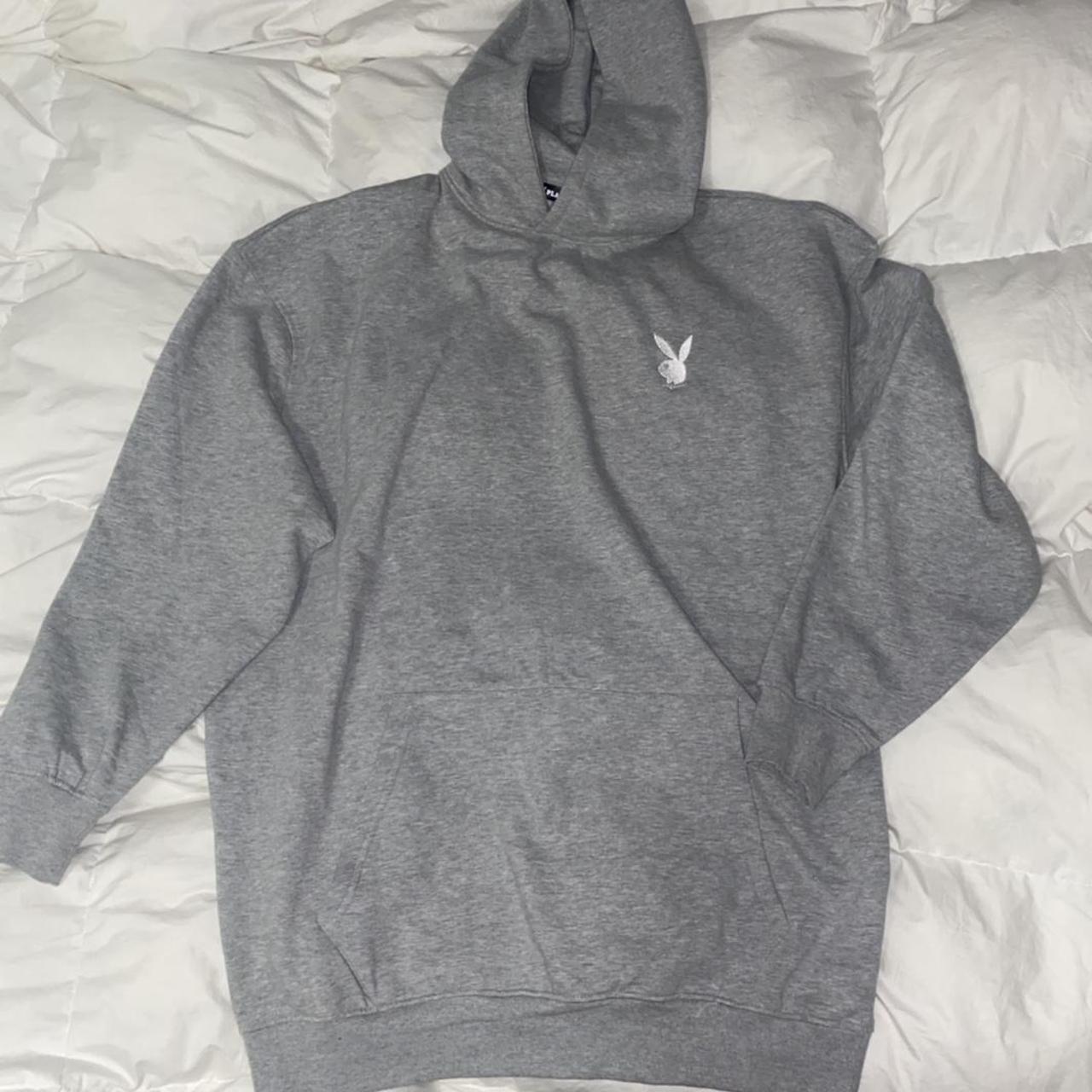 Grey playboy hoodie dress Labeled U.S. size 10 but Depop