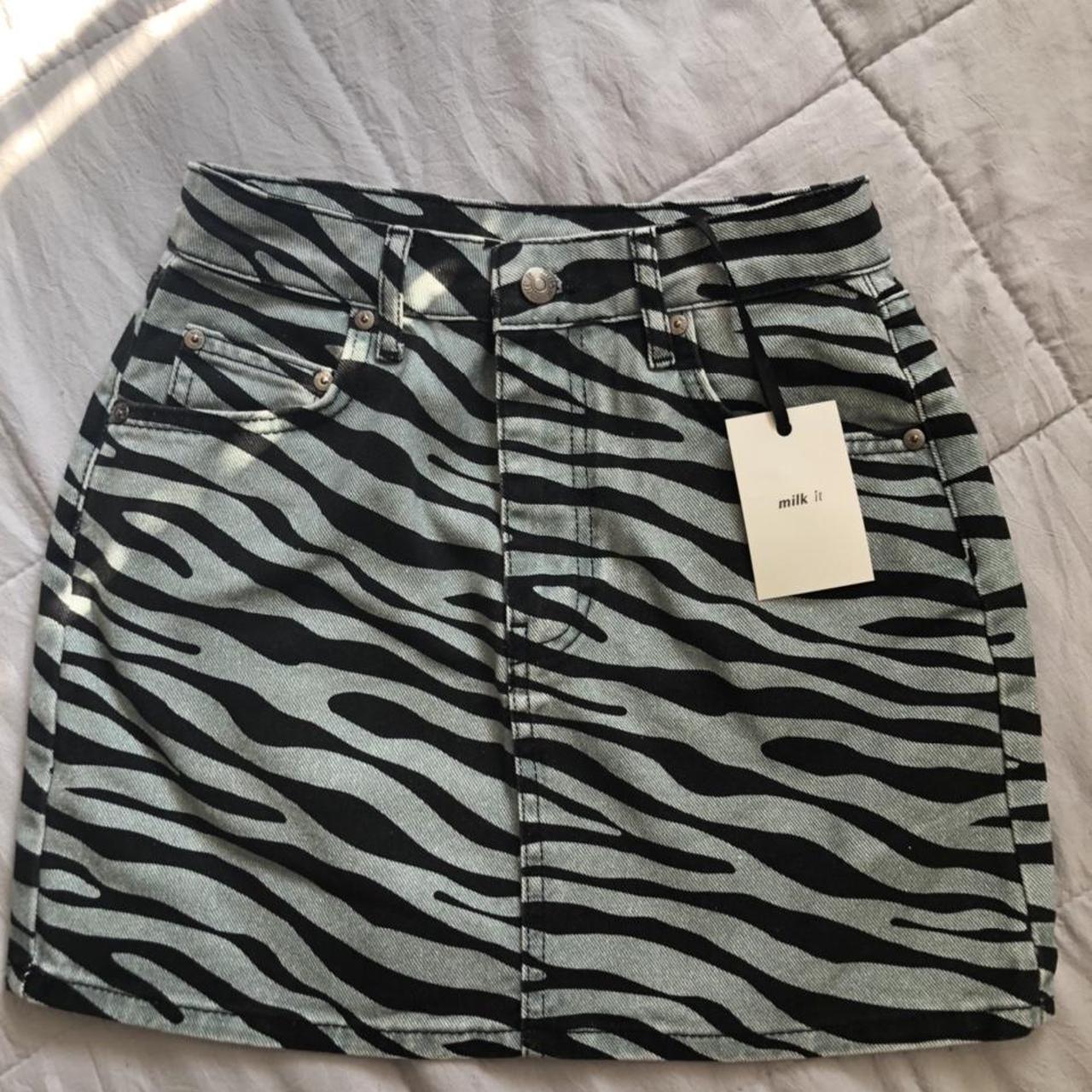 Milk It Women's Blue and Black Skirt