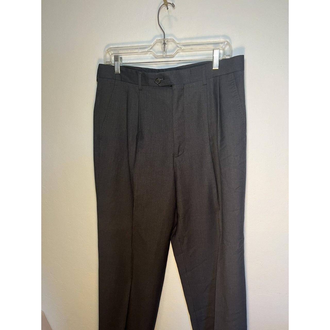 Editions Milano Men's Grey and Black Trousers