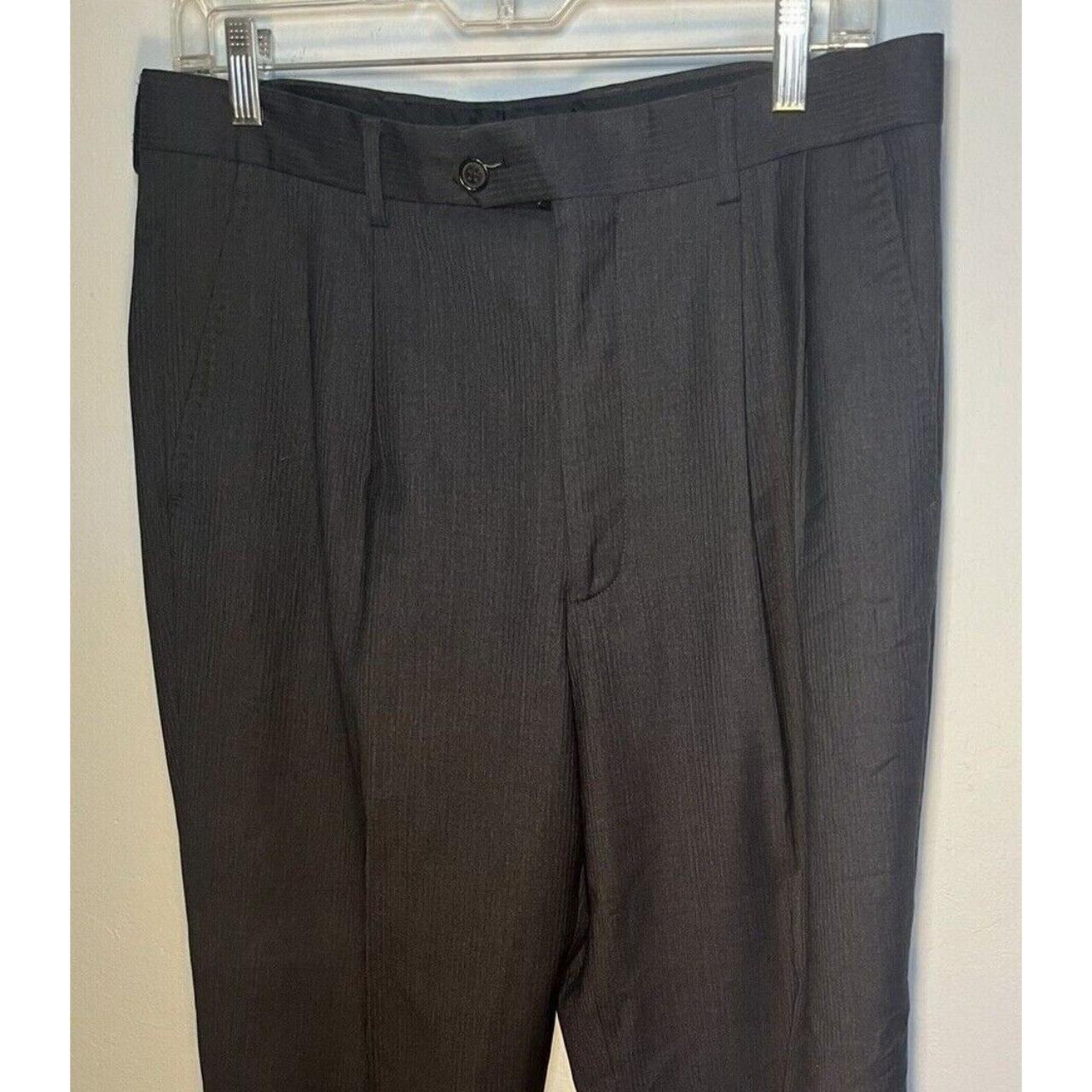 Editions Milano Men's Grey and Black Trousers (2)