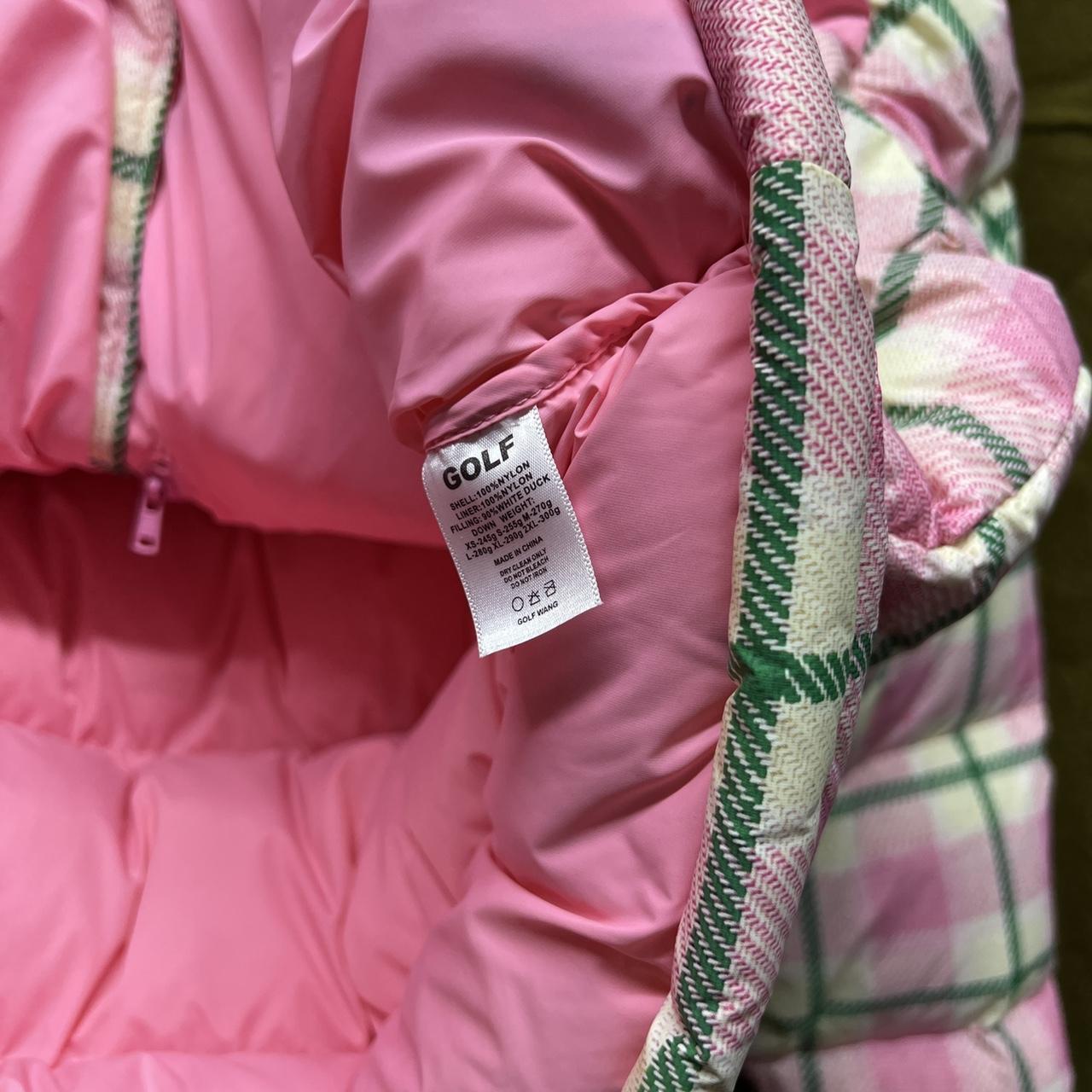 golf puffer jacket pink