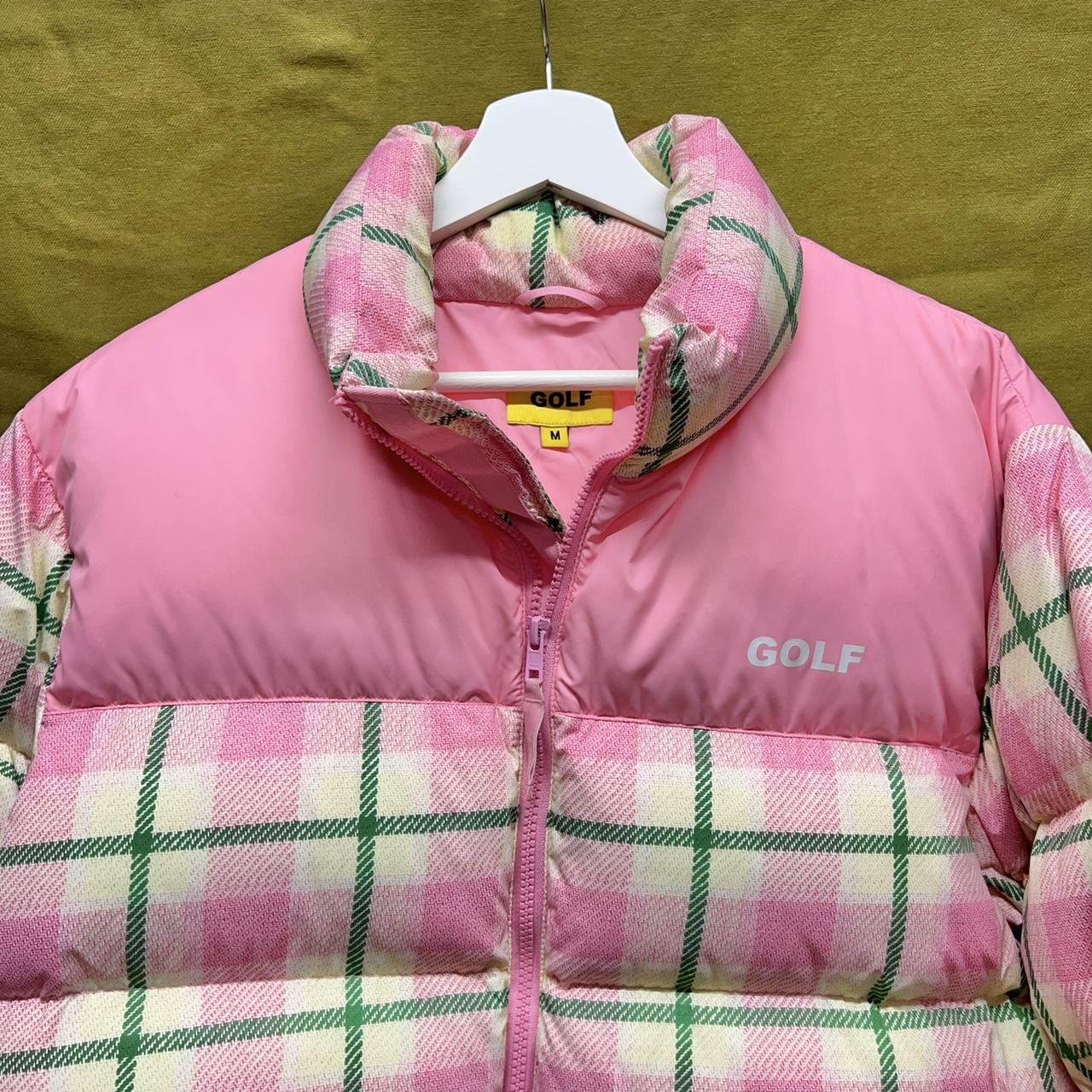 golf puffer jacket pink