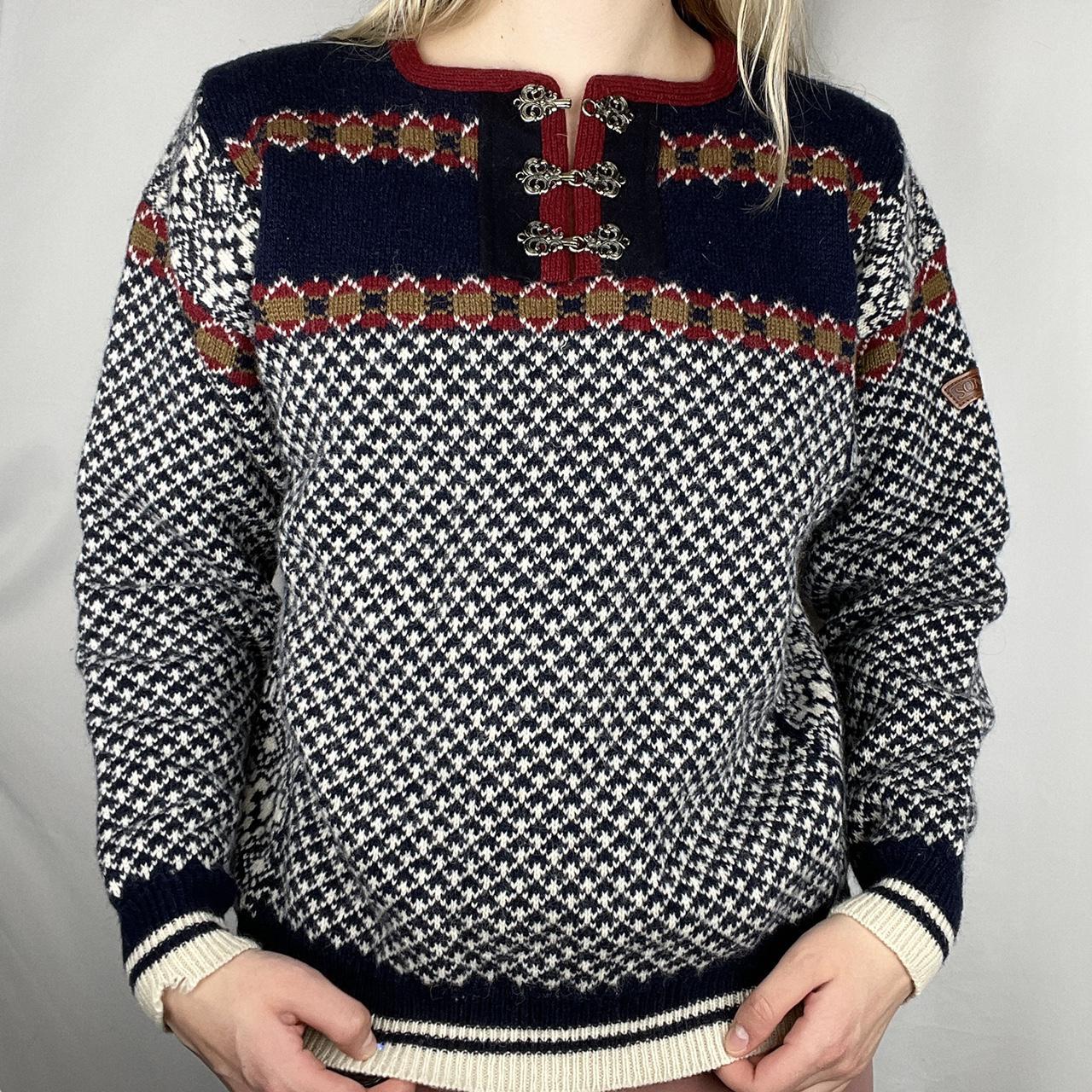 Stunning unique authentic Norwegian pullover... - Depop