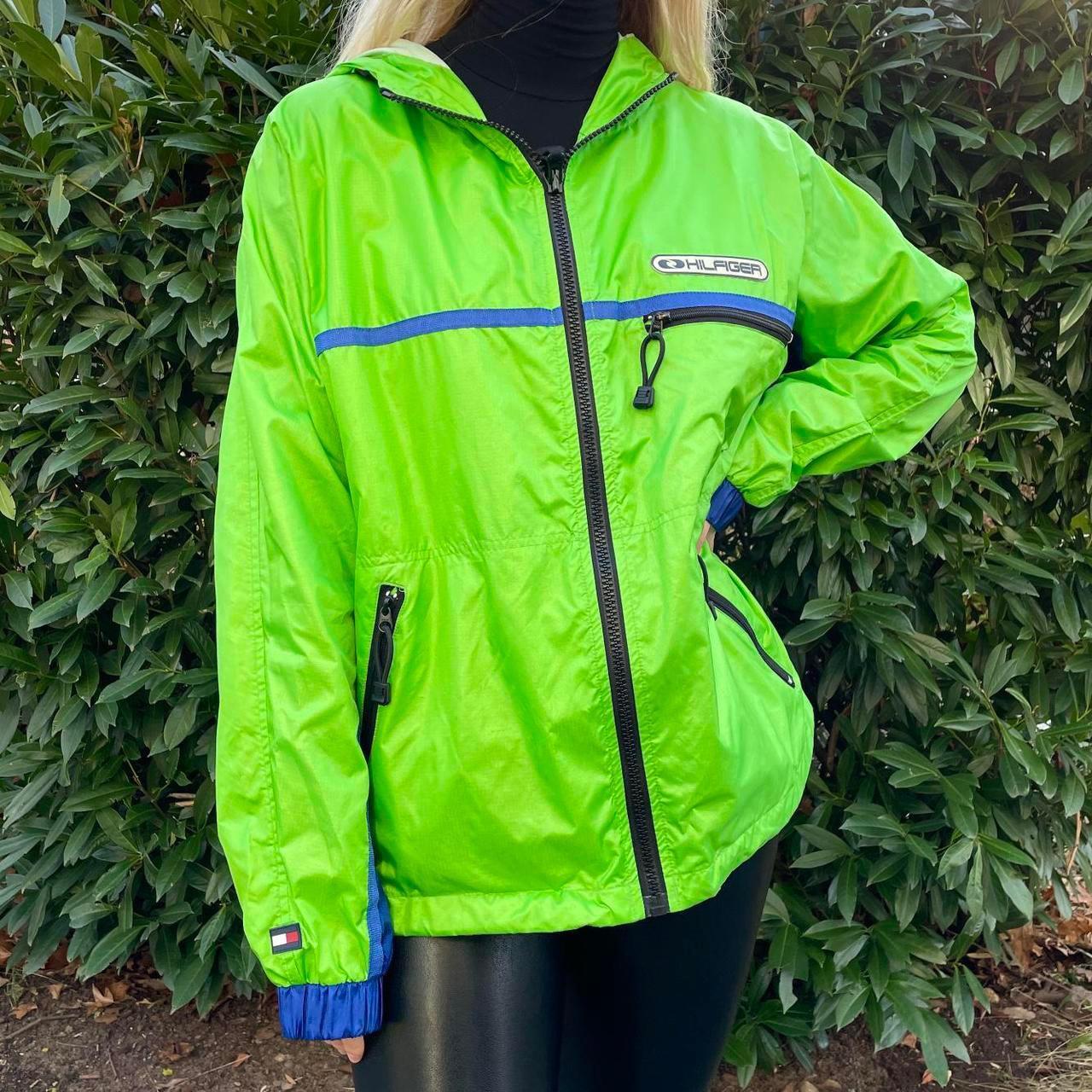 bright green tommy hilfiger coat