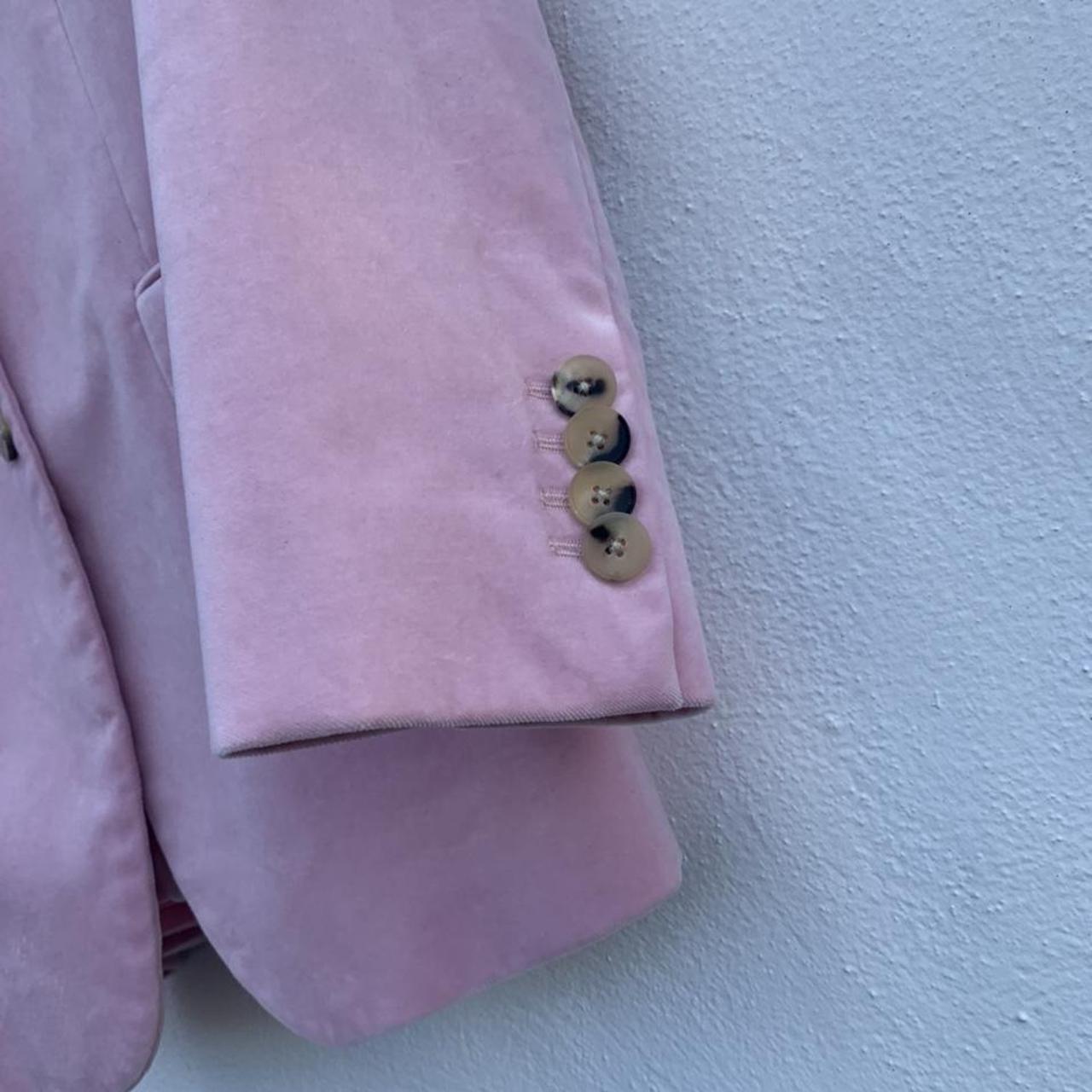 BELLA FREUD pink velvet suit Jacket size 8 Trousers Depop