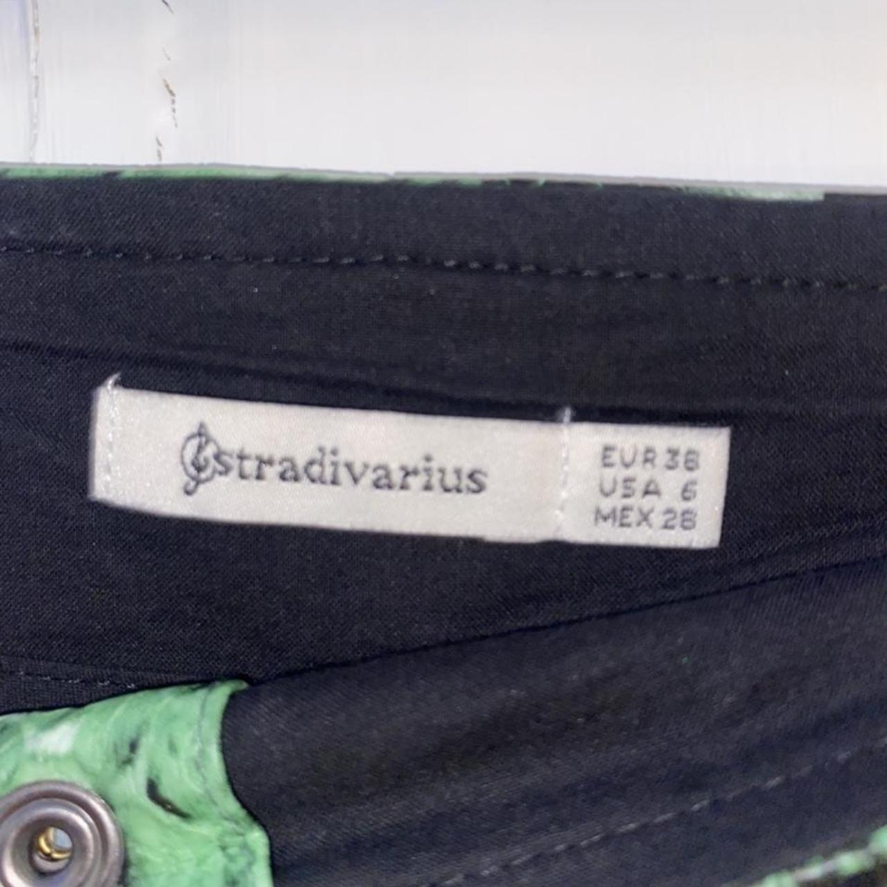 stradivarius green cargos