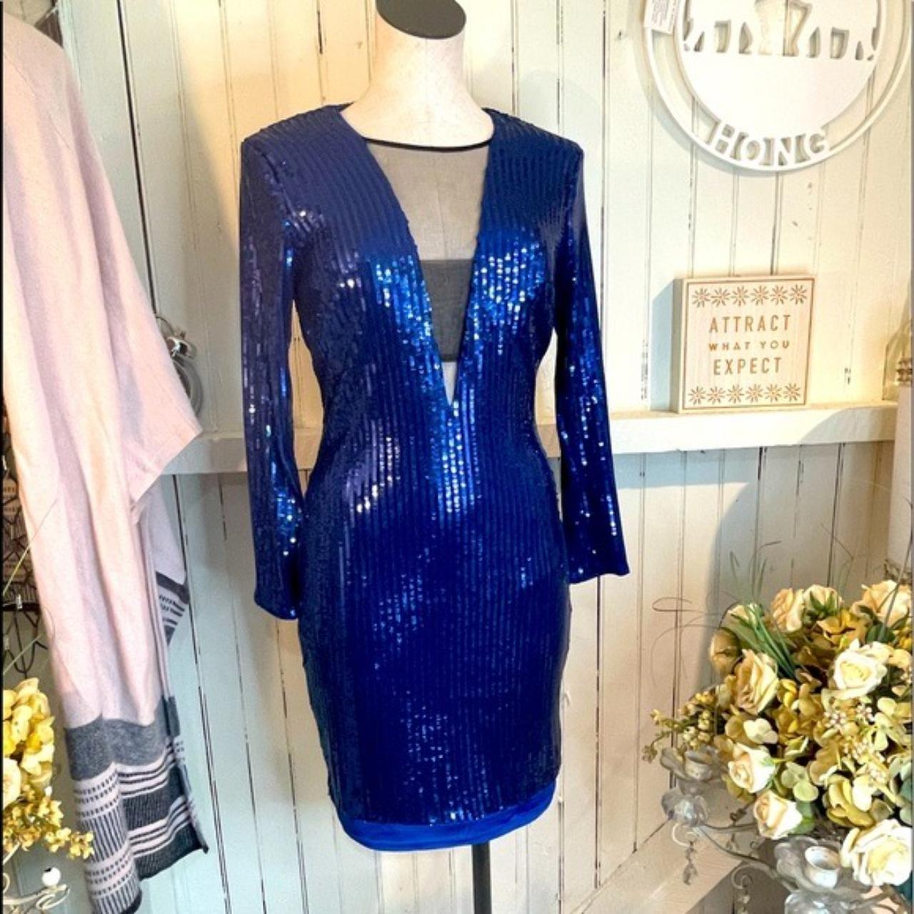 Bebe royal clearance blue dress