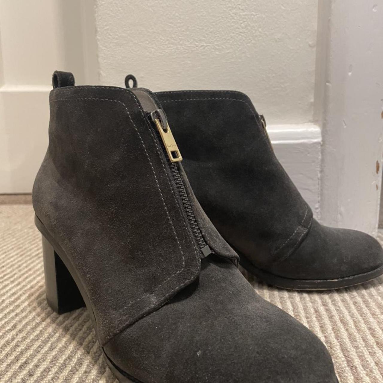 Paul Smith grey suede zipper boots. Great condition... - Depop
