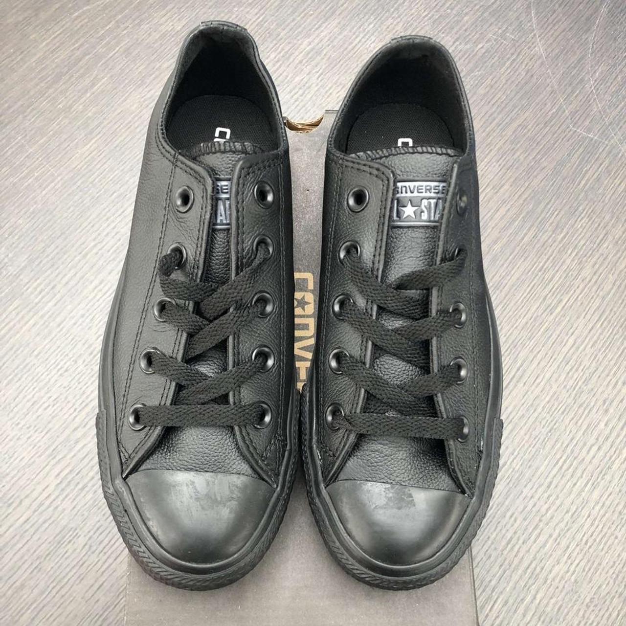 Converse Women's Black Trainers | Depop