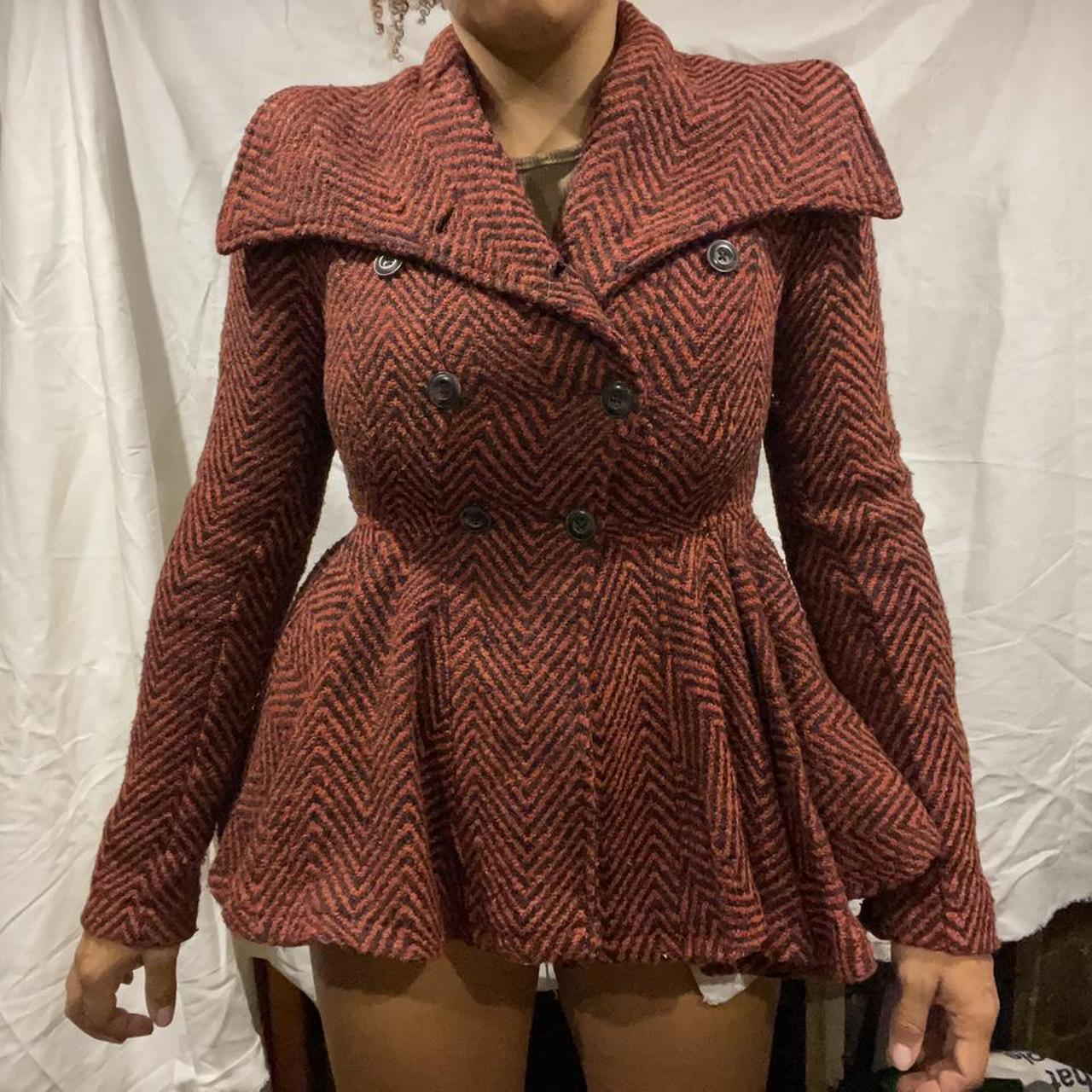 Free People Peplum Patricia tweed coat. Size 4 which