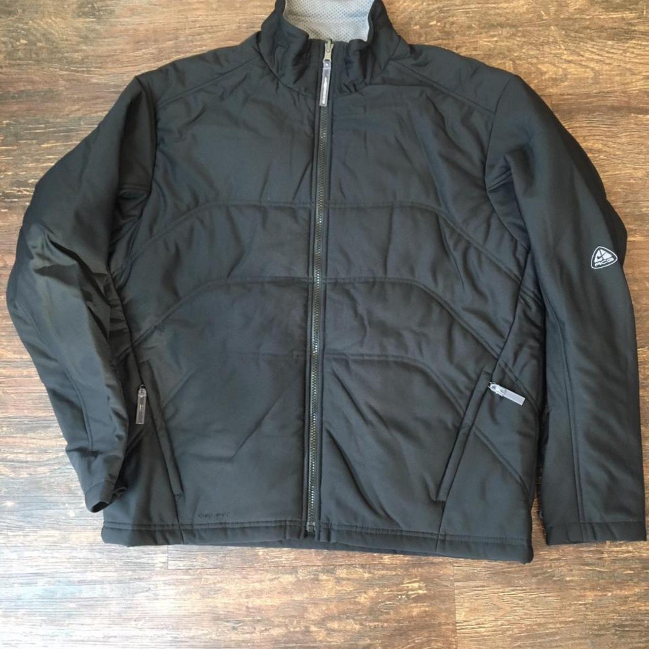 Nike Acg black and grey 2003 2 Layer jacket size S... - Depop