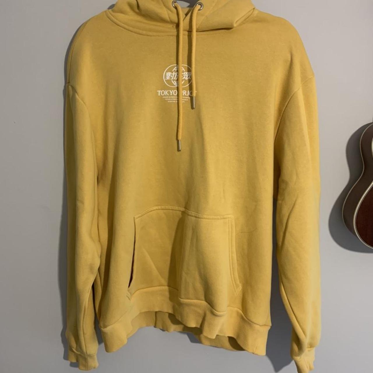 River island yellow online hoodie