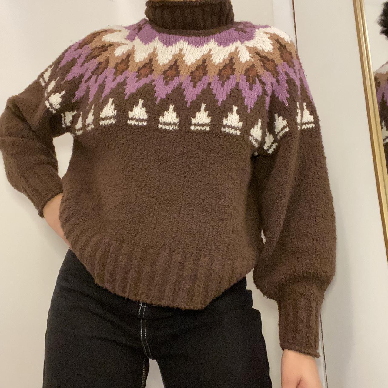 american eagle fair isle sweater