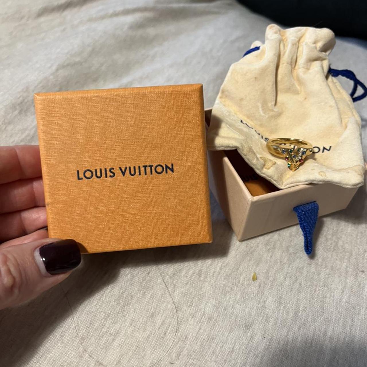 Louis Vuitton Inclusion ring. Featuring classic gold - Depop