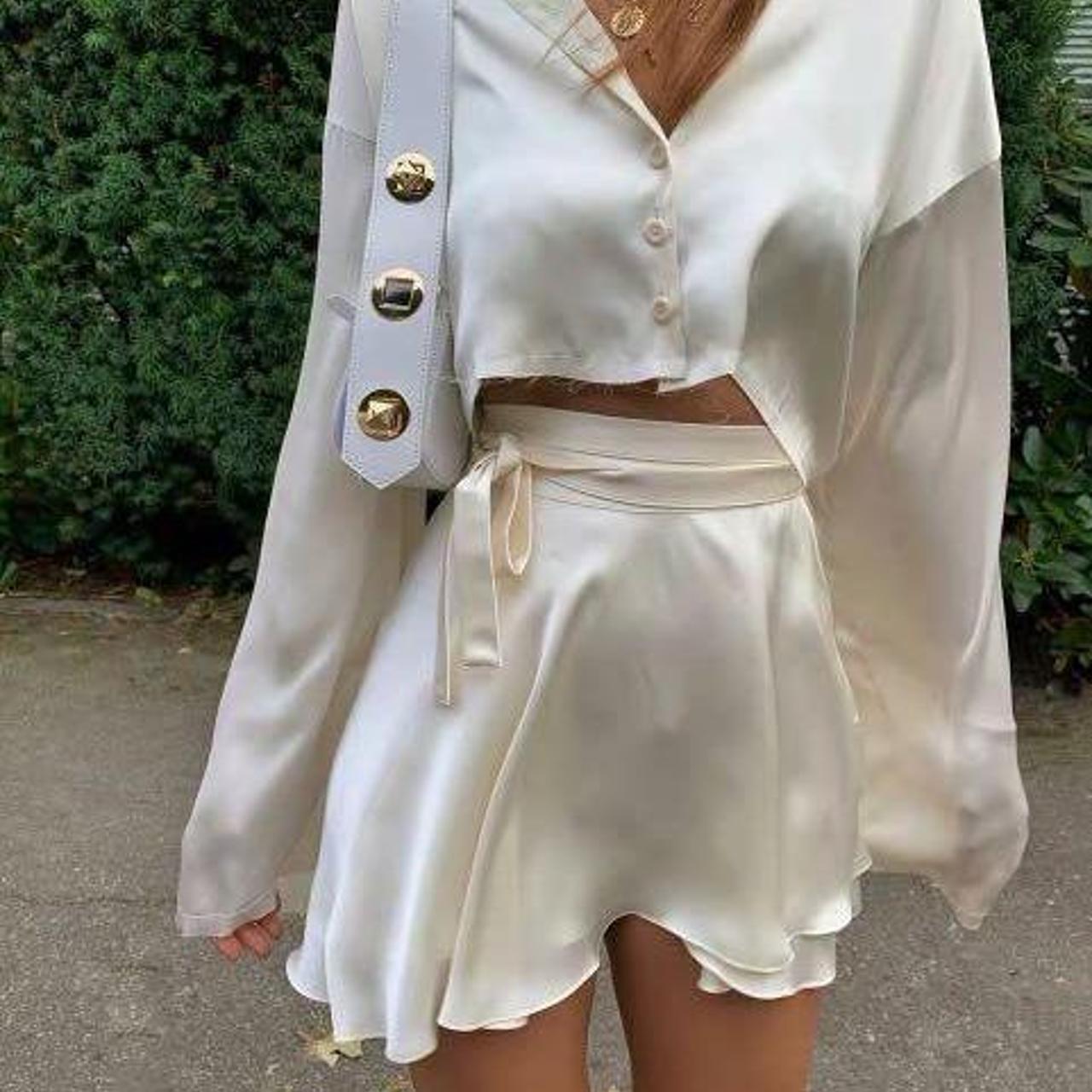 Verge Girl Satin Ballerina Wrap Skirt 🩰 Size... Depop