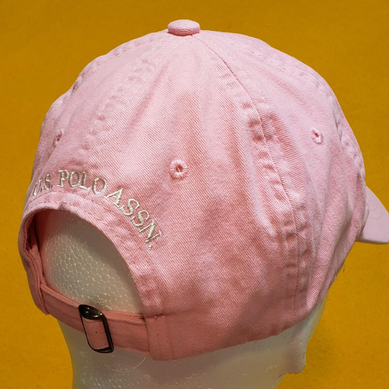 U.S. Polo Assn. Men's Pink and White Hat (2)