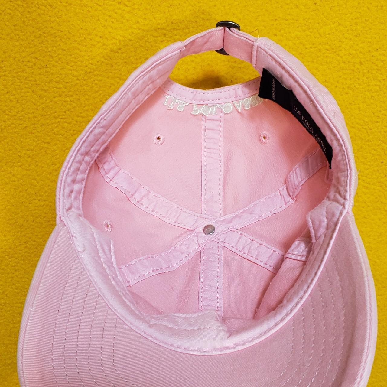 U.S. Polo Assn. Men's Pink and White Hat (3)