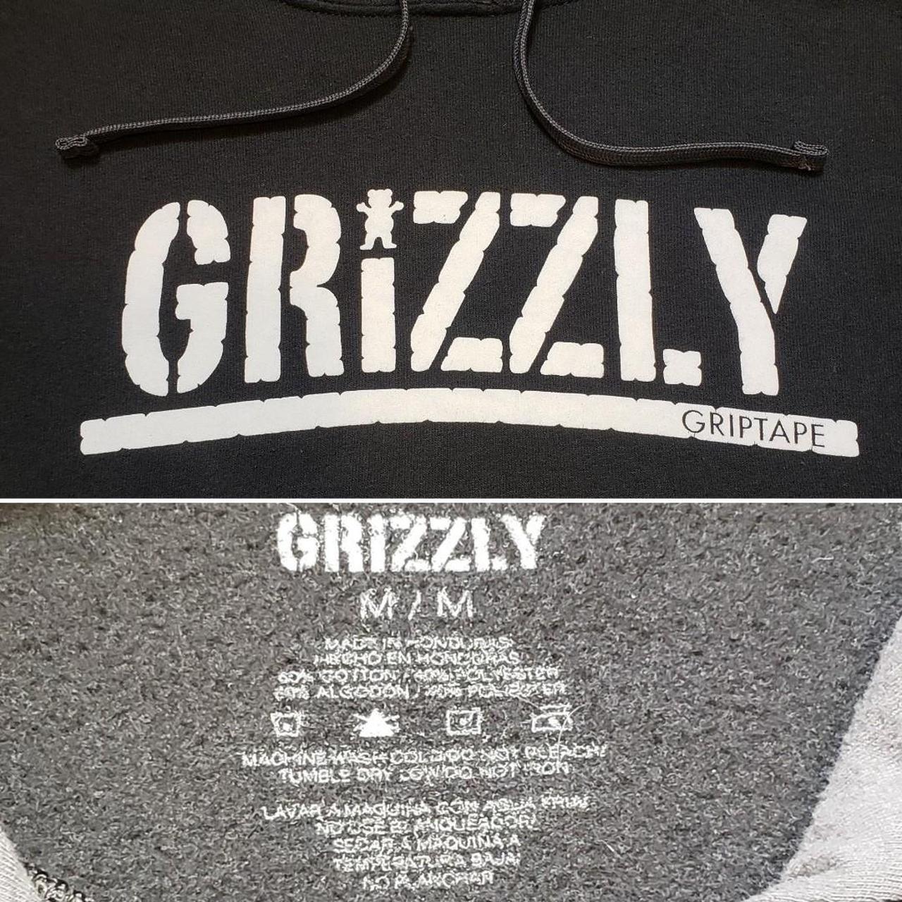 Grizzly Griptape black hoodie Lightly worn Depop