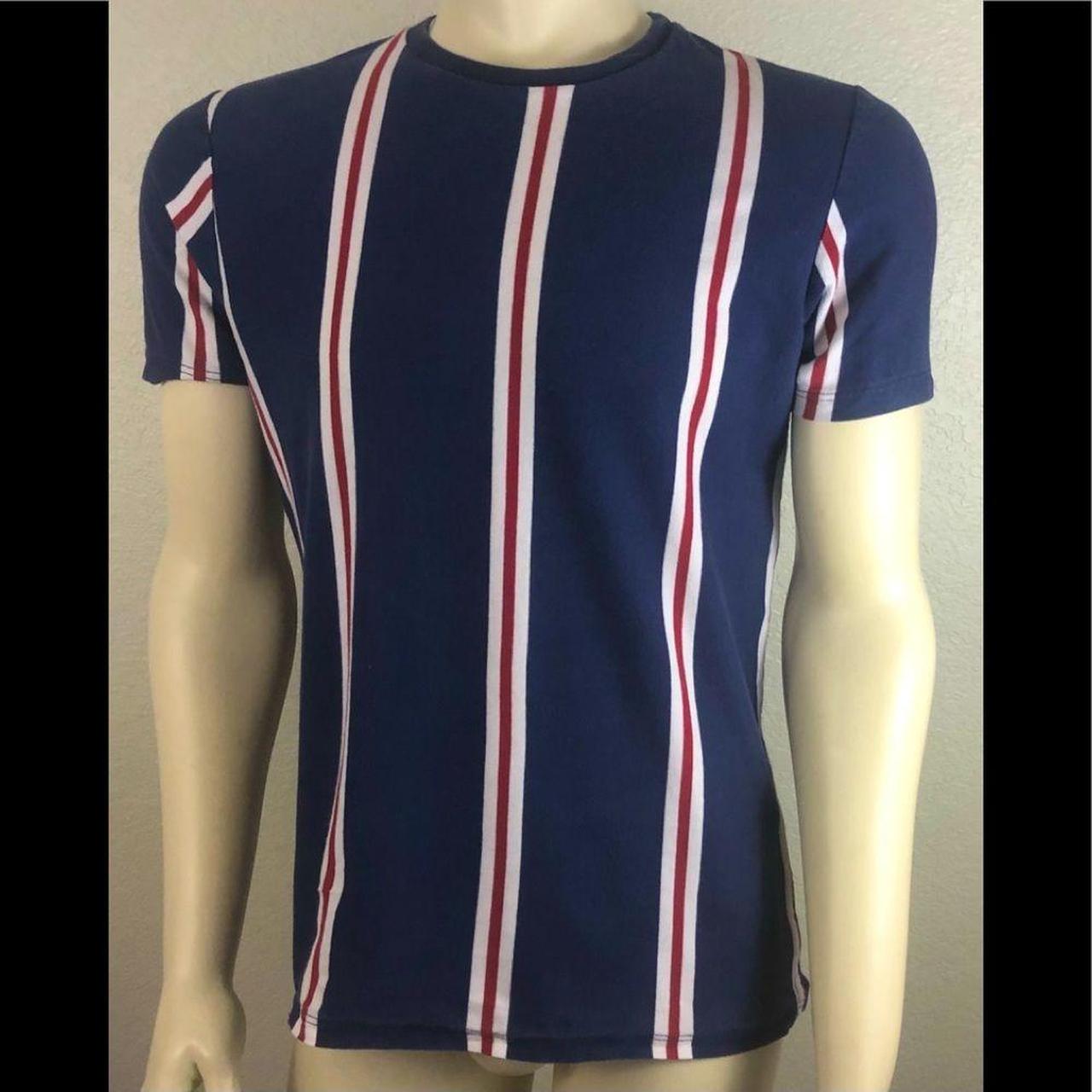 This sharp t-shirt in classic red, white and blue,... - Depop