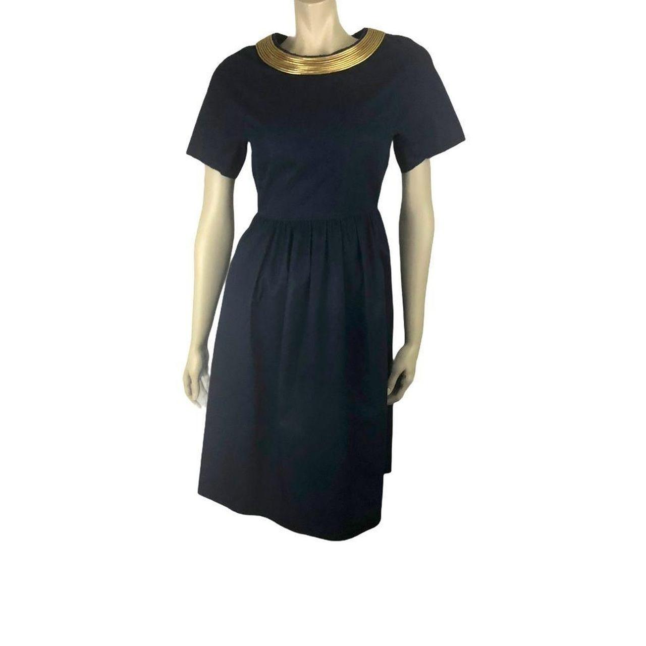 Product Image 2 - This navy cotton cocktail dress