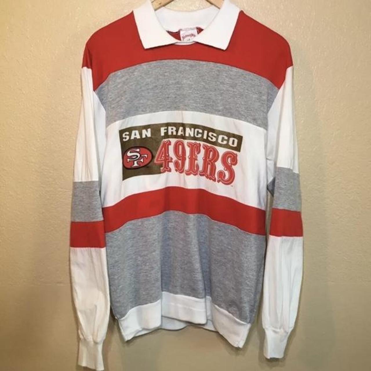 Vintage San Francisco 49ers Nutmeg Rugby Shirt, Nice