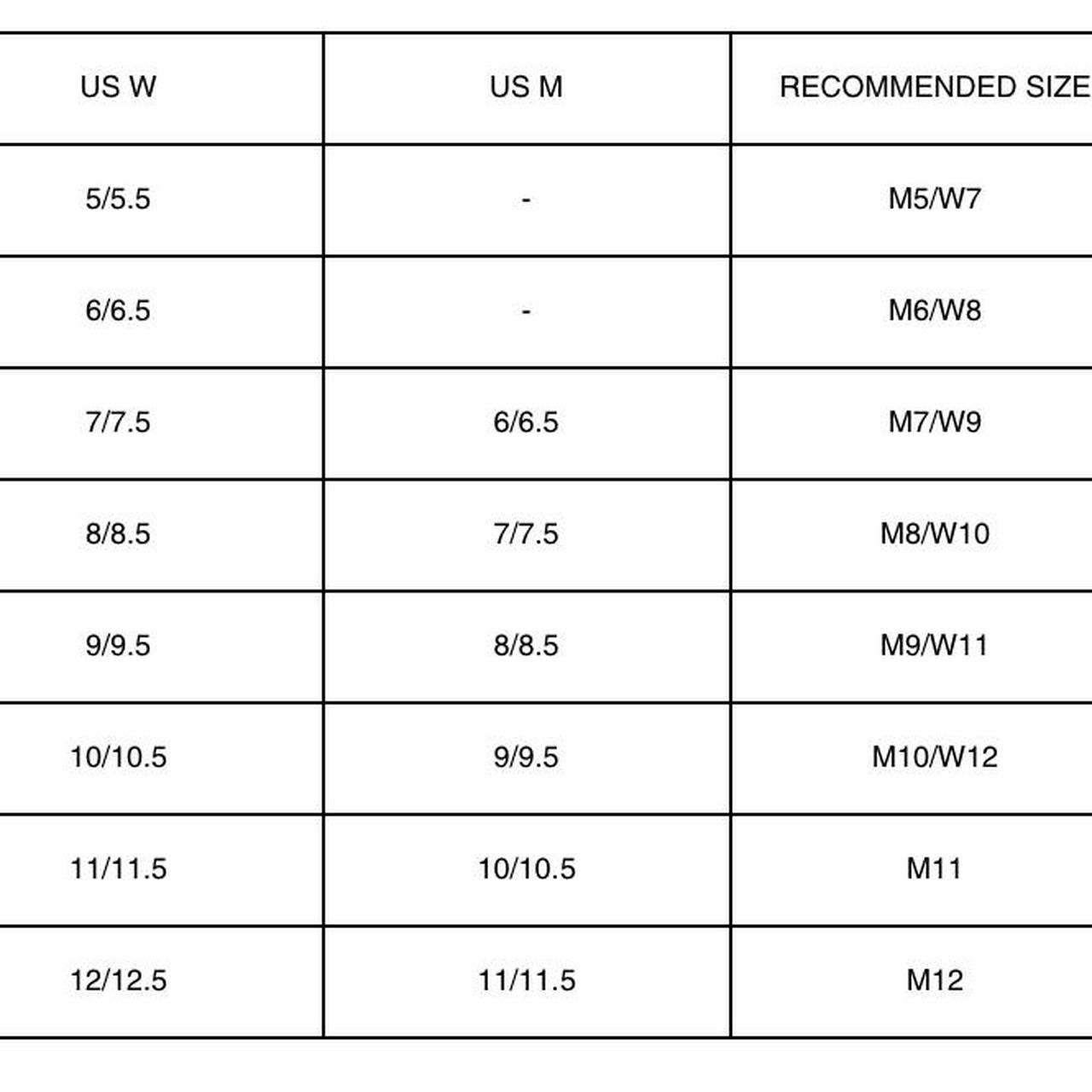 Suicoke size online chart