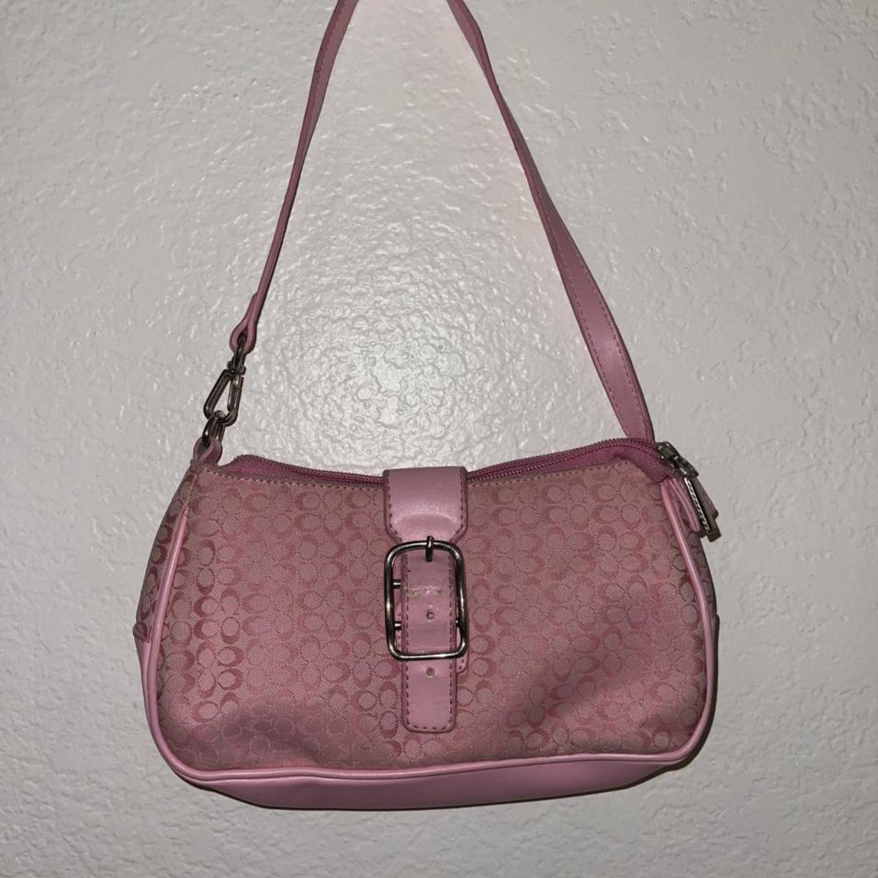 Super cute vintage coach baby pink purse 👛 in great... Depop