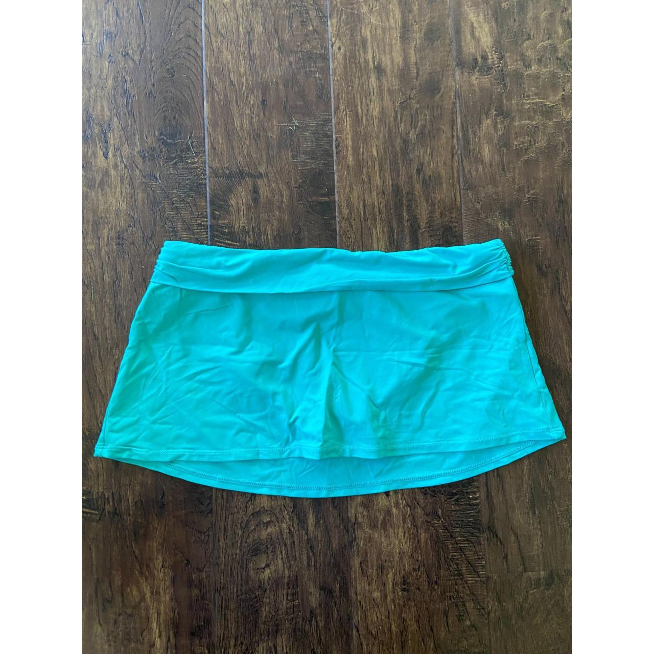 Teal Chaps Bathing Suit Bottoms (Size 6) - Depop