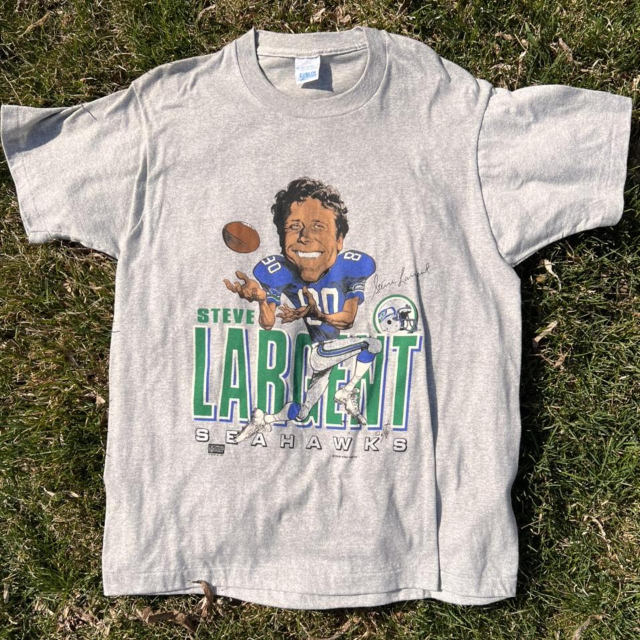 SEATTLE SEAHAWKS STEVE LARGENT VINTAGE 80s SALEM SPORTSWEAR