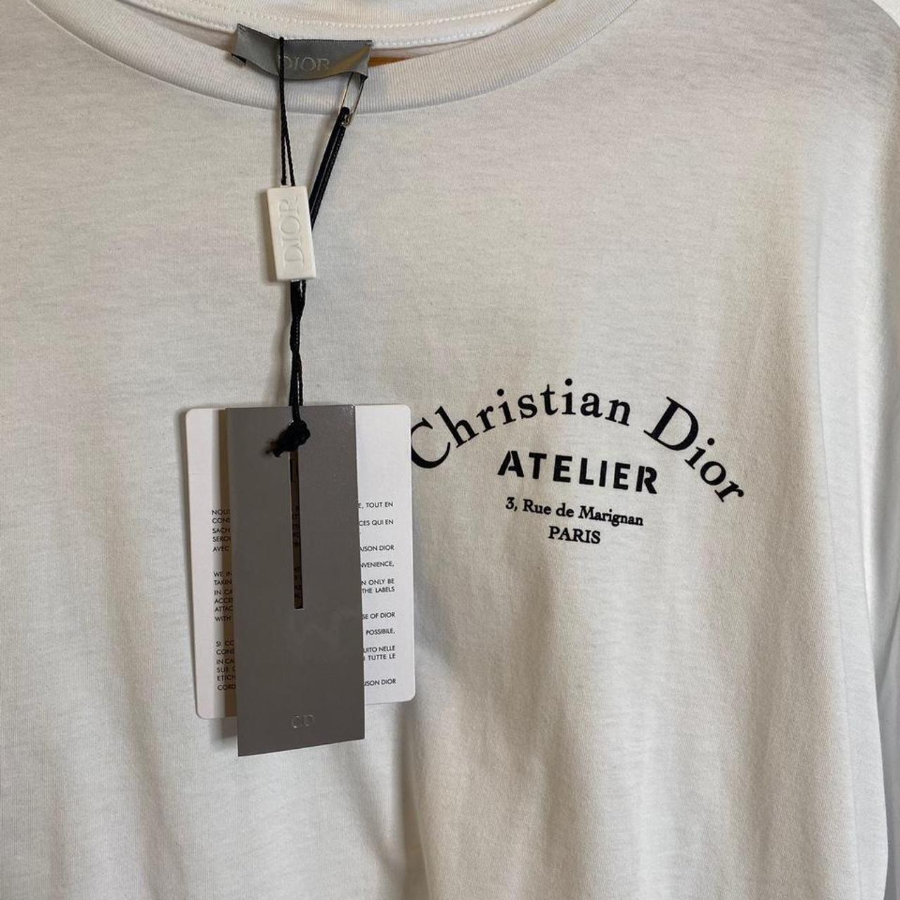 dior t shirt label