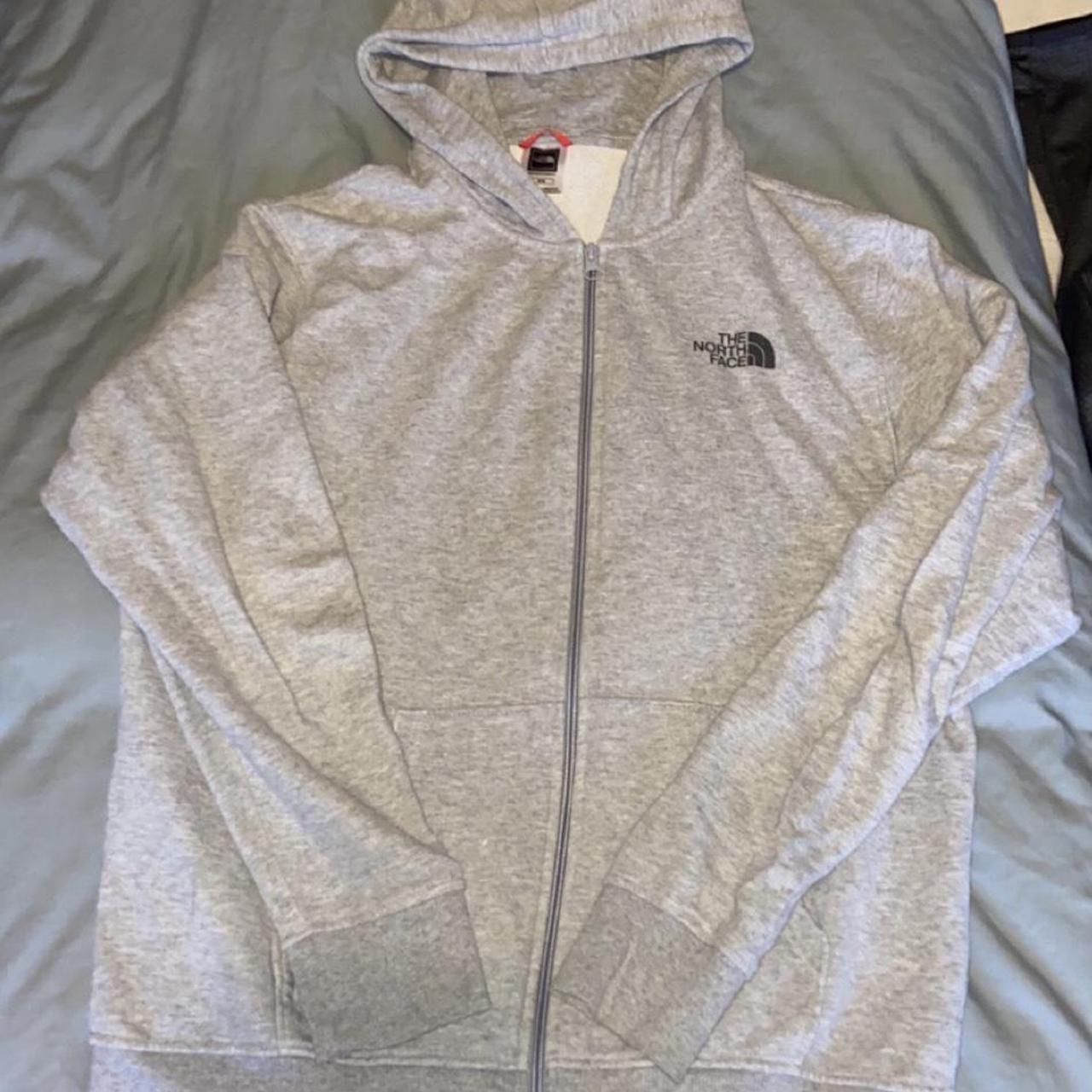 The North Face Men's Grey Hoodie | Depop