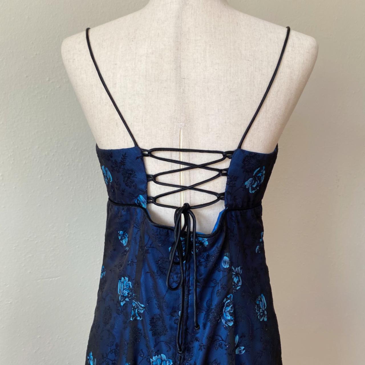 Morgan Women's Black and Blue Dress (3)