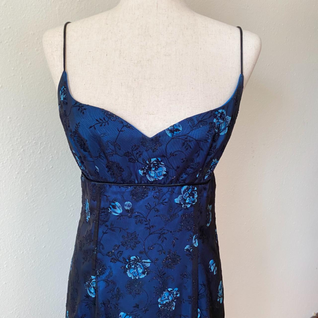 Morgan Women's Black and Blue Dress (2)