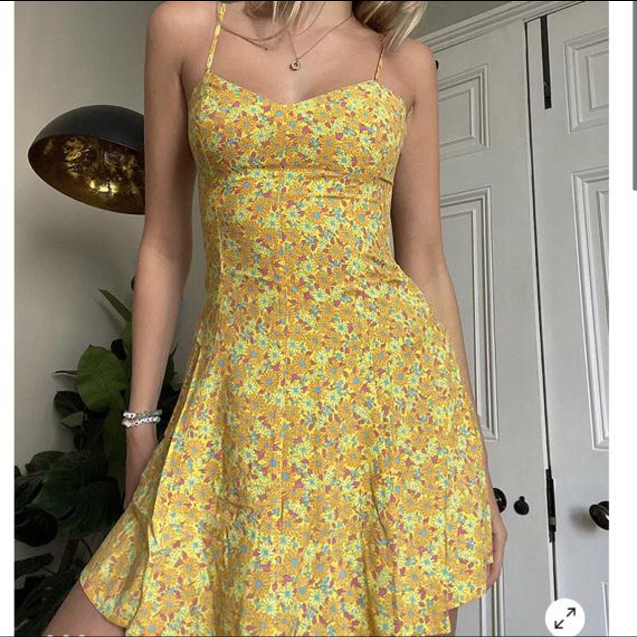 Urban outfitters hotsell yellow floral dress