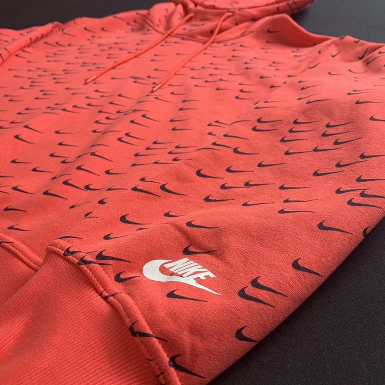 Nike all over swoosh hoodie online red