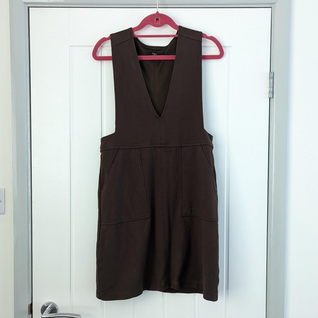 🌿Next 🌿Khaki pinafore dress 🌿Size 10 khaki... Depop