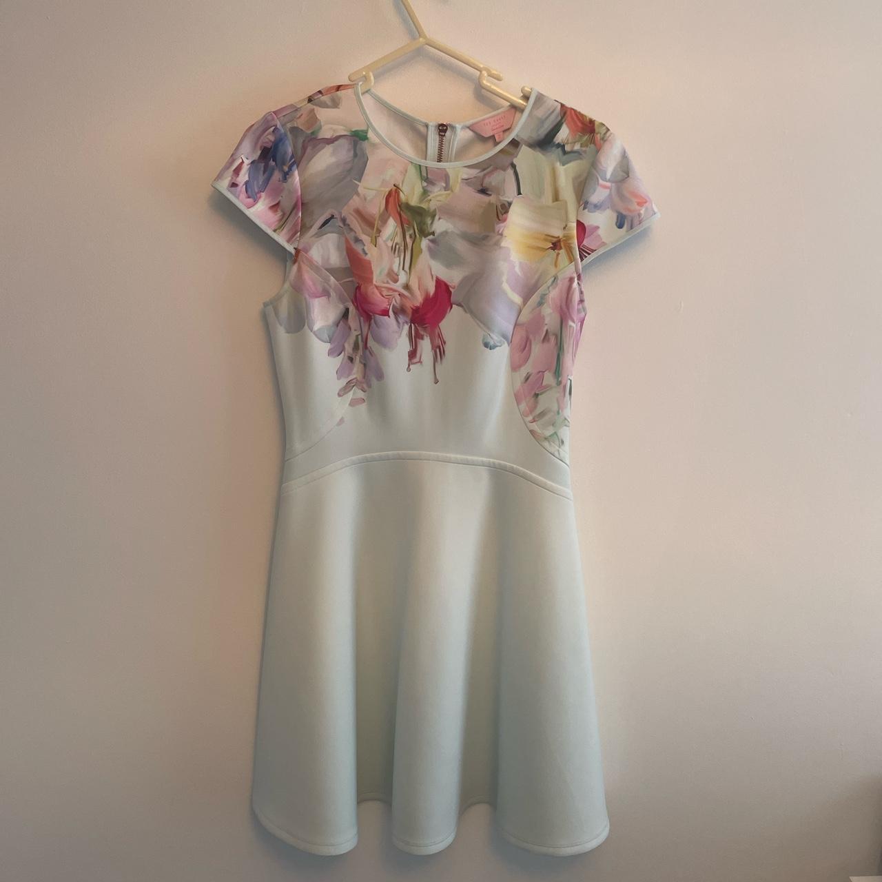 TED BAKER Dress light blue size 2 UK M but small... - Depop