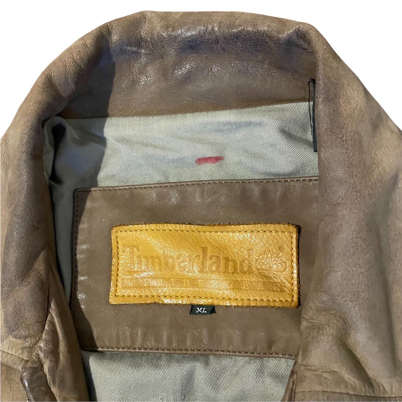 Vintage Timberland Weathergear Brown Cowhide Leather... - Depop