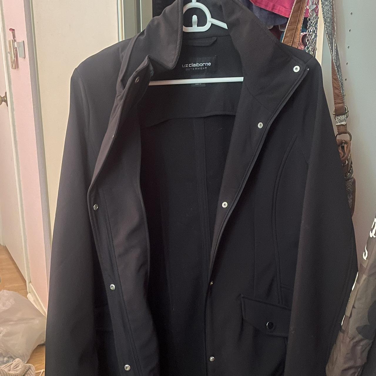 Liz claiborne black coat hotsell