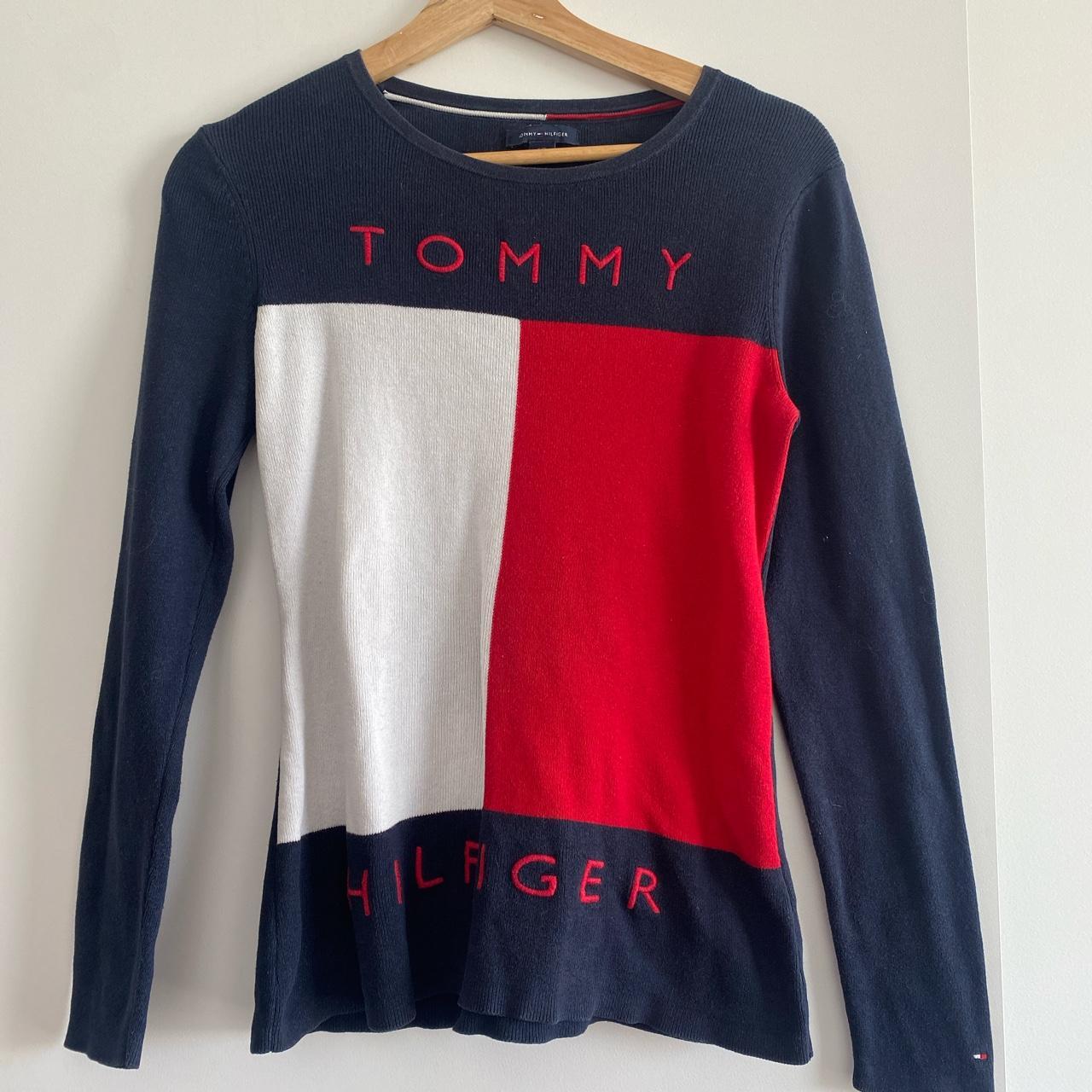 AUTHENTIC VINTAGE Y2K TOMMY HILFIGER SWEATER SHIRT... - Depop