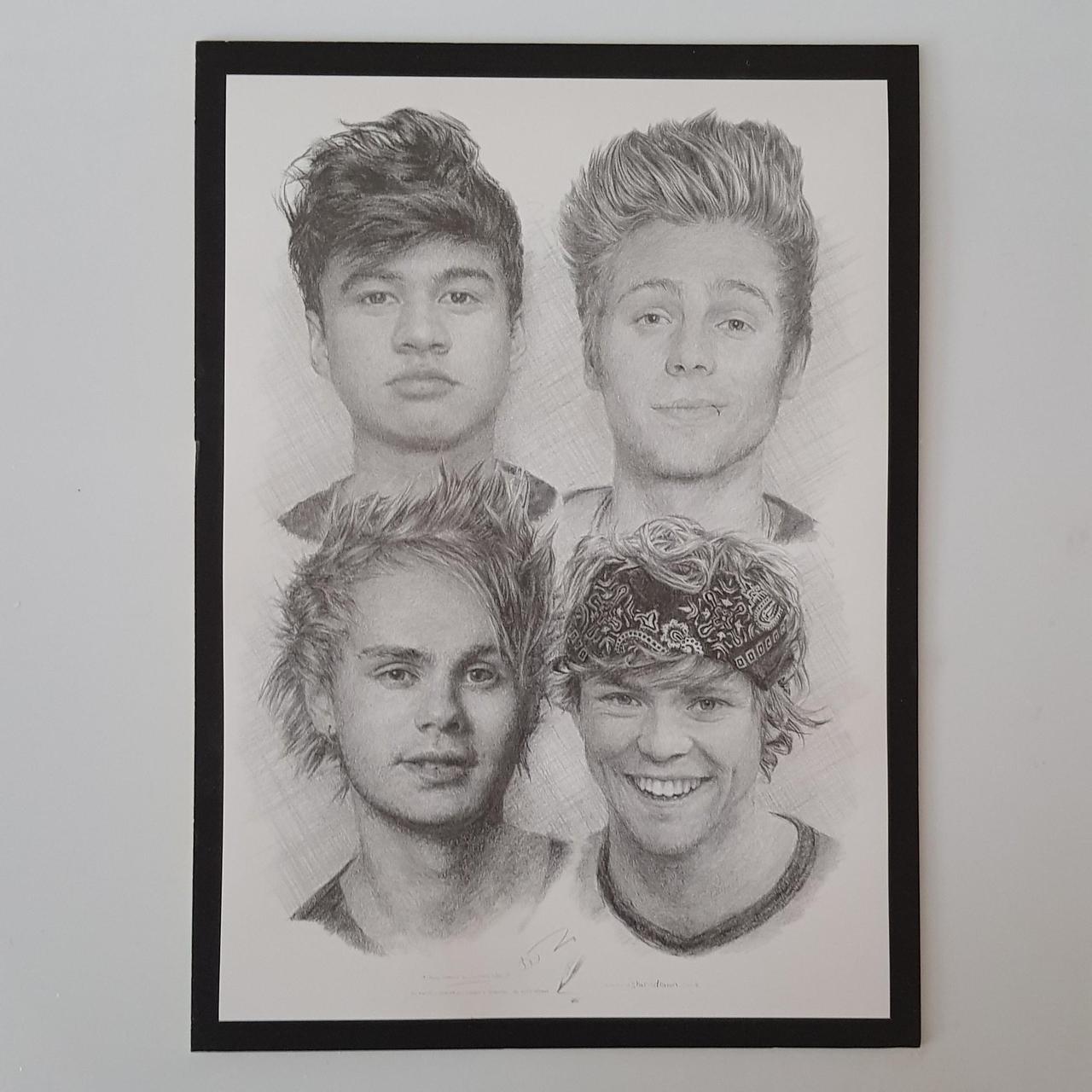 5 Seconds of Summer portrait poster A4 size with a... - Depop